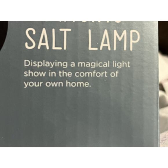 Wayland Square LED Color Changing Salt Lamp On A Wooden Base USB Powered - NWOT - Picture 6 of 6